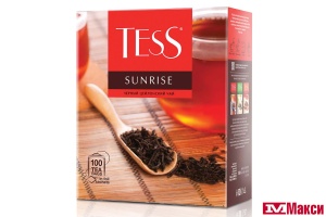 ЧАЙ "TESS" SUNRISE ЦЕЙЛОНСКИЙ ЧЕРНЫЙ 100 ПАКЕТИКОВ С ЯРЛЫЧКАМИ (ОРИМИ-ТРЭЙД)