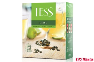 ЧАЙ "TESS" LIME ЗЕЛЕНЫЙ С ЦЕДРОЙ ЦИТРУСОВЫХ 100 ПАКЕТИКОВ С ЯРЛЫЧКАМИ (ОРИМИ-ТРЭЙД)