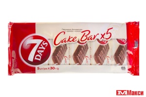 БИСКВИТ "7 DAYS" CAKE BAR 5ШТ(с кремом "какао")