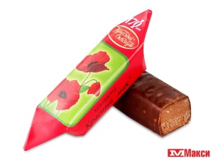 шоколадные конфеты "красный мак" (красный октябрь)