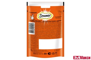 ЛАКОМСТВО Д/КОШЕК "DREAMIES" 30Г В АССОРТ.(с курицей)