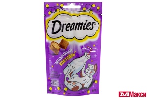 ЛАКОМСТВО ДЛЯ КОШЕК "DREAMIES" 60Г(с добавлением молока)