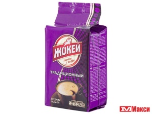 КОФЕ ЖАРЕНЫЙ МОЛОТЫЙ "ЖОКЕЙ" ТРАДИЦИОННЫЙ 100ГР (ОРИМИ-ТРЭЙД)