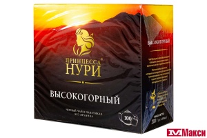 ЧАЙ "ПРИНЦЕССА НУРИ" ВЫСОКОГОРНЫЙ ЧЕРНЫЙ 100 ПАКЕТИКОВ БЕЗ ЯРЛЫЧКОВ (ОРИМИ-ТРЭЙД)