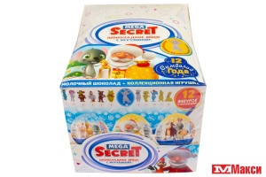 ШОКОЛАДНОЕ ЯЙЦО "MEGA SECRET" 12 СИМВОЛОВ ГОДА С ИГРУШКОЙ 20Г (ЭВРИКА)