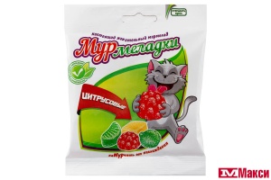 ЖЕВАТЕЛЬНЫЙ МАРМЕЛАД "МУРМЕЛАДКИ" СО ВКУСОМ ЦИТРУСОВЫХ ФРУКТОВ 70Г (СЛАВЯНКА)