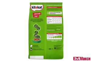 КОРМ ДЛЯ КОШЕК СУХОЙ "КИТИКЕТ" В АССОРТИМЕНТЕ 1,9КГ ПАКЕТ(мясной пир)