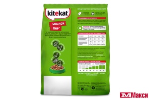 КОРМ ДЛЯ КОШЕК СУХОЙ "КИТИКЕТ" В АССОРТИМЕНТЕ 350Г ПАКЕТ(мясной пир)