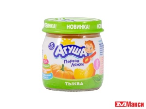 ПЮРЕ "АГУША" ОВОЩНОЕ 80Г (ВБД) (ДЕТСКОЕ ПИТАНИЕ)(тыква)