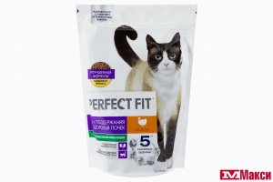 КОРМ ДЛЯ КОШЕК СУХОЙ "PERFECT FIT" 650Г ПАКЕТ(для здоровья почек с индейкой)