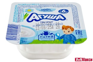 ТВОРОГ "АГУША" КЛАССИЧЕСКИЙ 4,5% 50Г (ВБД) (БЗМЖ)