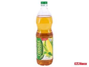 МАСЛО КУКУРУЗНОЕ "СЛОБОДА" РАФИНИРОВАННОЕ 1Л ПЛ/Б