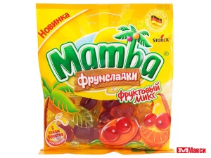 ЖЕВАТЕЛЬНЫЙ МАРМЕЛАД "МАМБА" ФРУМЕЛАДКИ 70Г (STORCK) (фруктовый микс)