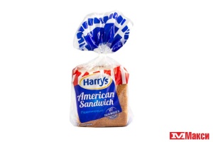 ХЛЕБ (ХАРРИС) "АМЕРИКАНСКИЙ СЭНДВИЧ" ПШЕНИЧНЫЙ 470Г
