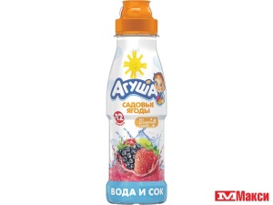 вода питьевая с соком "агуша" в ассортименте 0,3л пл/б (вимм-билль-данн) (детское питание)(садовые ягоды)