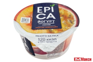 ЙОГУРТ "EPICA" 130Г (ЭРМАНН) (БЗМЖ)(персик-маракуйя 4,8%)