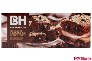 ПИРОГ "BAKER HOUSE" НЕМЕЦКИЙ KUCHEN ШОКОЛАДНЫЙ 350Г (РАМЕНСКИЙ КК)