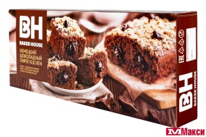ПИРОГ "BAKER HOUSE" НЕМЕЦКИЙ KUCHEN ШОКОЛАДНЫЙ 350Г (РАМЕНСКИЙ КК)