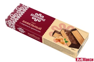 ТОРТ ВАФЕЛЬНЫЙ "ВОЛОГЖАНКА" С ЖАРЕНЫМ АРАХИСОМ 220Г