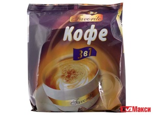 КОФЕЙНЫЙ НАПИТОК 3 В 1 (18ГХ20) 360Г ПАКЕТ (ФАВОРИТ)