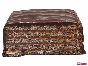 шоколадные вафельные конфеты "озорной мишка" со вкусом сливочного ириса (сормовская кф)