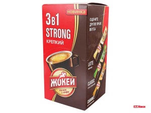 КОФЕЙНЫЙ НАПИТОК 3В1 "ЖОКЕЙ" 12ГХ10ШТ (ОРИМИ-ТРЭЙД)(крепкий)