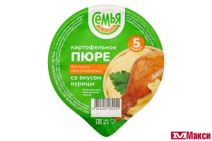 ПЮРЕ КАРТОФЕЛЬНОЕ "СЕМЬЯ ДОВОЛЬНА" 37Г(со вкусом курицы)