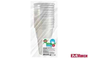 СТАКАН ОДНОРАЗОВЫЙ 500МЛ 25ШТ (ЯРКАЯ ЦЕНА)