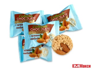 конфеты "co barre de chocolat" мультизлаковые с миндалем (в.а.ш шоколатье)