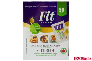 ЗАМЕНИТЕЛЬ САХАРА "FIT PARAD" №8 60ШТ (ПИТЭКО)
