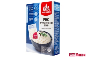 КРУПА РИС ПРОПАРЕННЫЙ GOLD 5Х80Г ВАРОЧНЫЕ ПАКЕТЫ (АГРОАЛЬЯНС)