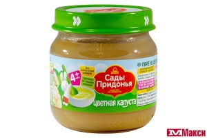 ПЮРЕ "САДЫ ПРИДОНЬЯ" ОВОЩНОЕ ИЗ КАПУСТЫ 80Г СТ/Б В АССОРТИМЕНТЕ(цветная капуста)