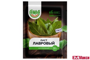 ЛАВРОВЫЙ ЛИСТ "СЕМЬЯ ДОВОЛЬНА" 10Г