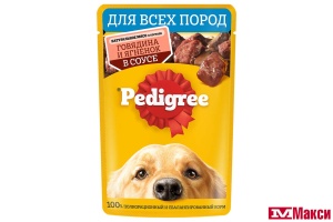 КОРМ ДЛЯ СОБАК "ПЕДИГРИ" ДЛЯ ВЗРОСЛЫХ СОБАК 85Г(с говядиной и ягненком в соусе)