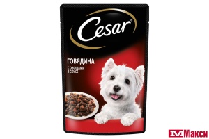 КОРМ ДЛЯ СОБАК "CESAR" 85Г ПАУЧ(говядина с овощами)