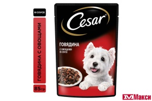 КОРМ ДЛЯ СОБАК "CESAR" 85Г ПАУЧ(говядина с овощами)