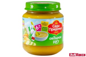 ПЮРЕ "САДЫ ПРИДОНЬЯ" ОВОЩНОЕ РАГУ 120Г СТ/Б