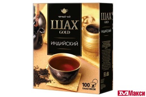 ЧАЙ "ШАХ" ГОЛД ИНДИЙСКИЙ ЧЕРНЫЙ 100ПАК. (ОРИМИ-ТРЭЙД) 