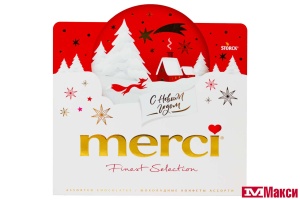 ШОКОЛАДНЫЕ КОНФЕТЫ "МЕРСИ" АССОРТИ 200Г ШАР (STORCK)