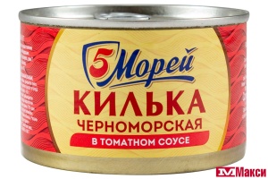 КИЛЬКА (5 МОРЕЙ) ЧЕРНОМОРСКАЯ ОБЖАР. В Т/С 240Г Ж/Б С ОТКР. 