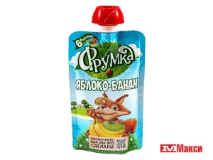 ПЮРЕ "ФРУМКА" 90Г (КОМПЛЕКС-АГРО) (яблоко-банан)
