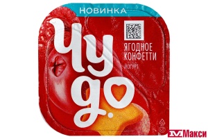ЙОГУРТ "ЧУДО" ХРУСТЯЩИЙ ДЕСЕРТ 3% 105Г (ВБД) (БЗМЖ)(ягодное конфетти)