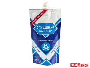 продукт молокосодержащий сгущеный "сгущенка славянка" 270г пакет (белгород) 