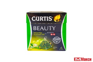 ЧАЙ (МАЙ) "CURTIS" BEAUTY ЗЕЛЕН.С ВИТАМИНАМИ 15ПИРАМИДОК