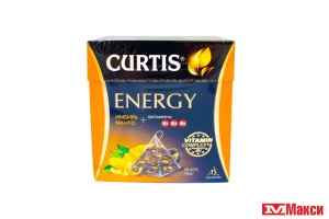 ЧАЙ (МАЙ) "CURTIS" ENERGY ЧЕРН.С ВИТАМИНАМИ 15ПИРАМИДОК