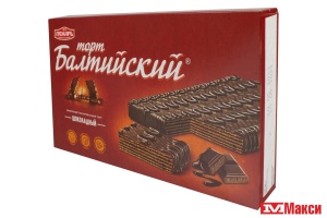 ТОРТ "БАЛТИЙСКИЙ" ШОКОЛАДНЫЙ 320Г (ПЕКАРЬ)