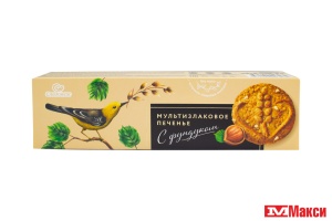 ПЕЧЕНЬЕ "МУЛЬТИЗЛАКОВОЕ" 120Г В АССОРТИМЕНТЕ  (СЛАДОНЕЖ)(с фундуком)