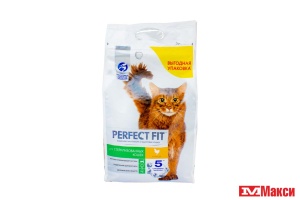 КОРМ ДЛЯ КОШЕК "PERFECT FIT" 2,5КГ (для стерилизованных котов и кошек с курицей)