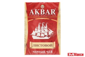 ЧАЙ ЧЕРНЫЙ ЛИСТОВОЙ "АКБАР" С КОРАБЛЕМ 90Г (AKBAR)
