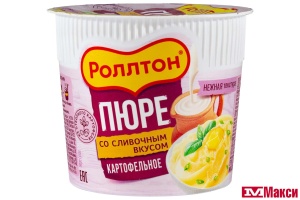 ПЮРЕ КАРТОФЕЛЬНОЕ "РОЛЛТОН" СО СЛИВОЧНЫМ ВКУСОМ 40Г
